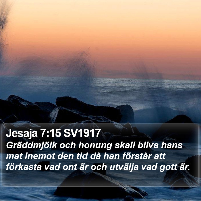 Jesaja 7:15 SV1917 Bible Study