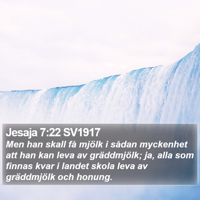 Jesaja 7:22 SV1917 Bible Study