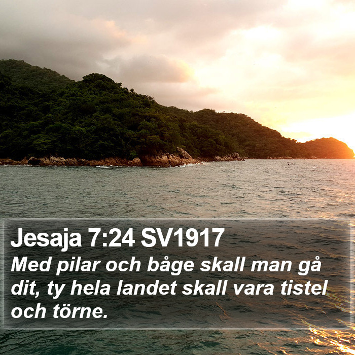 Jesaja 7:24 SV1917 Bible Study