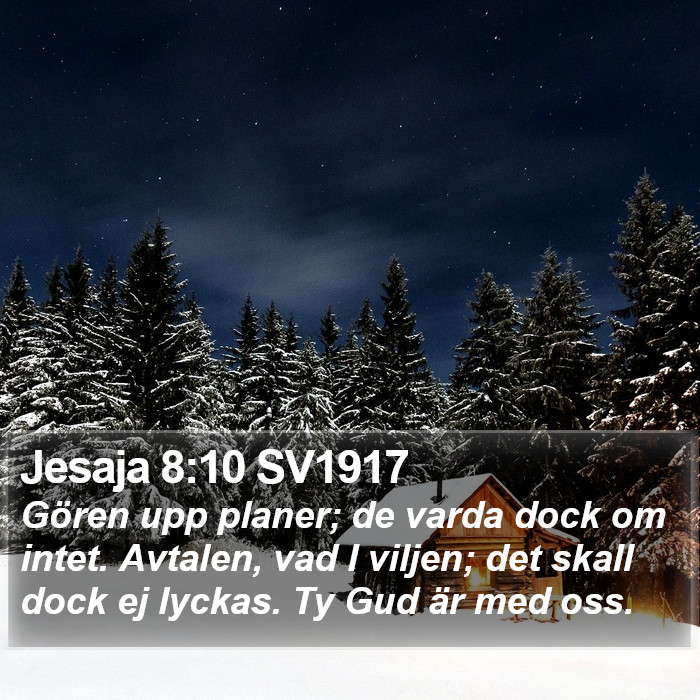 Jesaja 8:10 SV1917 Bible Study