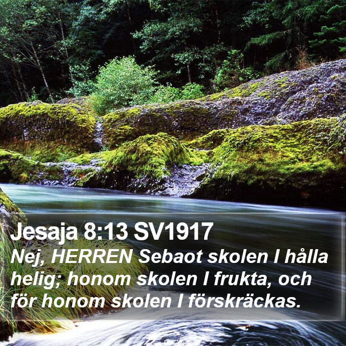 Jesaja 8:13 SV1917 Bible Study