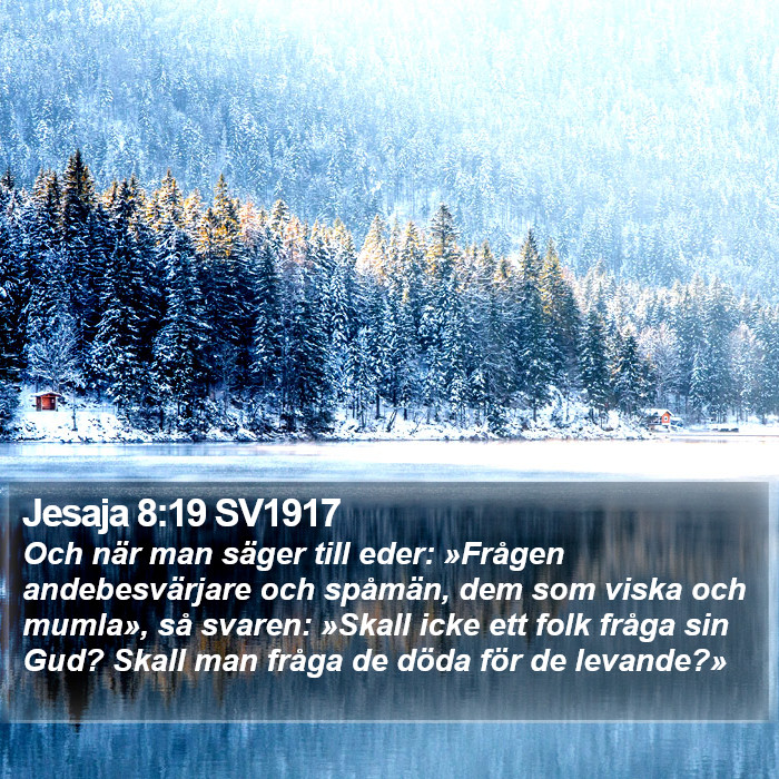 Jesaja 8:19 SV1917 Bible Study