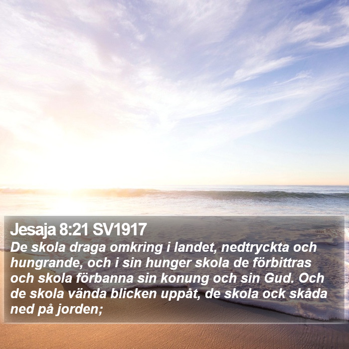 Jesaja 8:21 SV1917 Bible Study