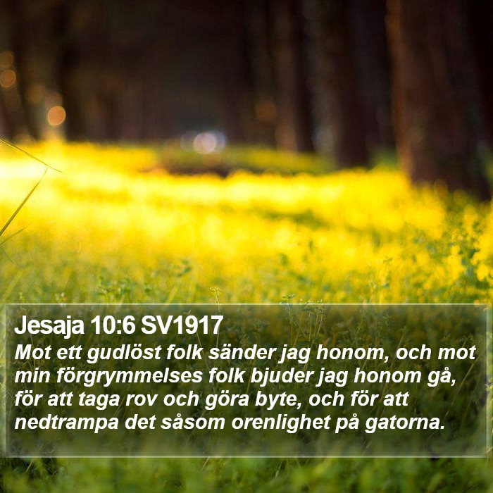 Jesaja 10:6 SV1917 Bible Study