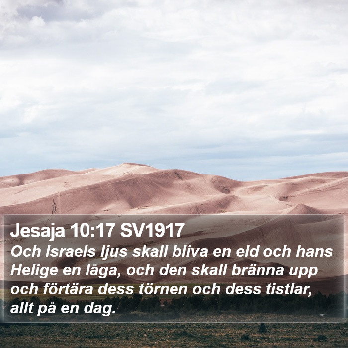 Jesaja 10:17 SV1917 Bible Study