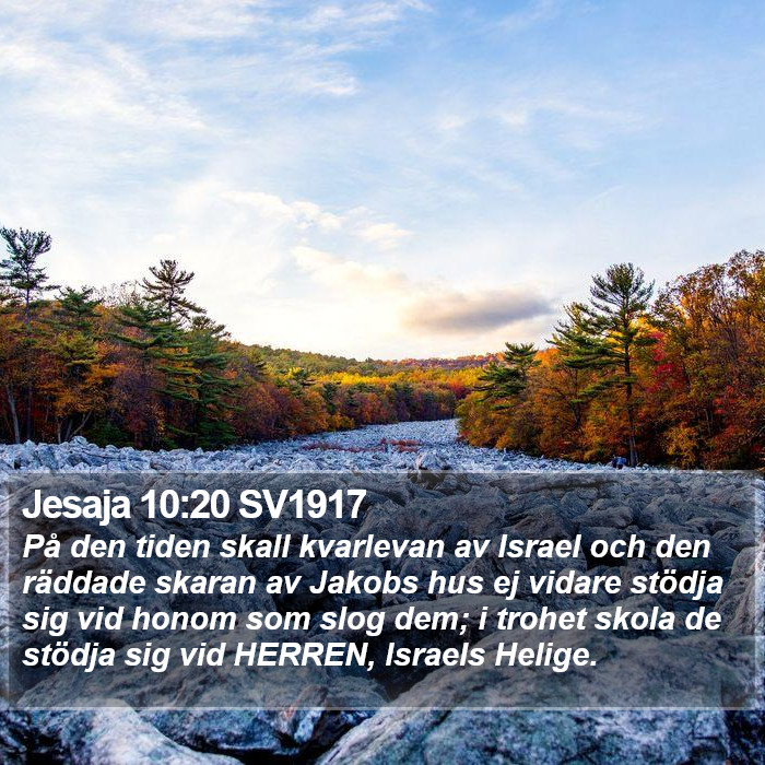 Jesaja 10:20 SV1917 Bible Study