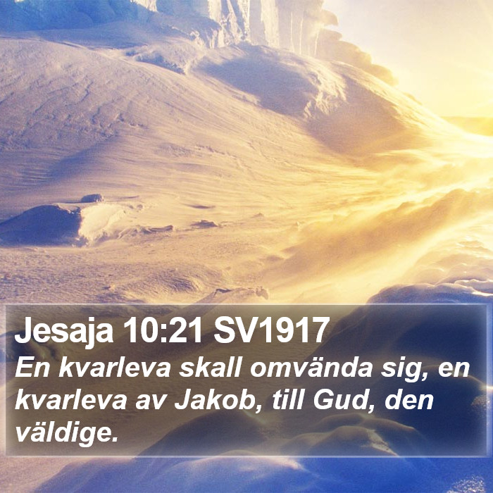 Jesaja 10:21 SV1917 Bible Study