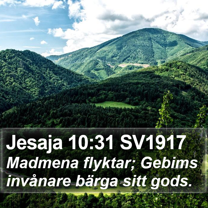 Jesaja 10:31 SV1917 Bible Study