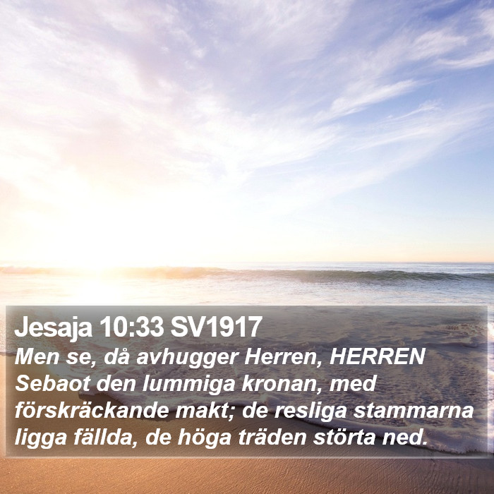 Jesaja 10:33 SV1917 Bible Study