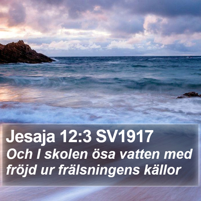 Jesaja 12:3 SV1917 Bible Study