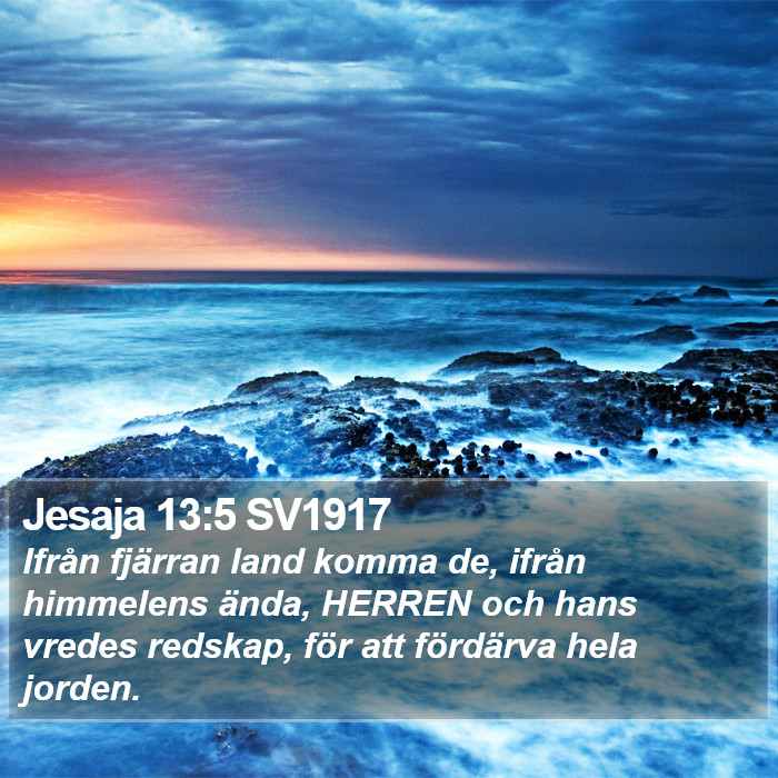 Jesaja 13:5 SV1917 Bible Study