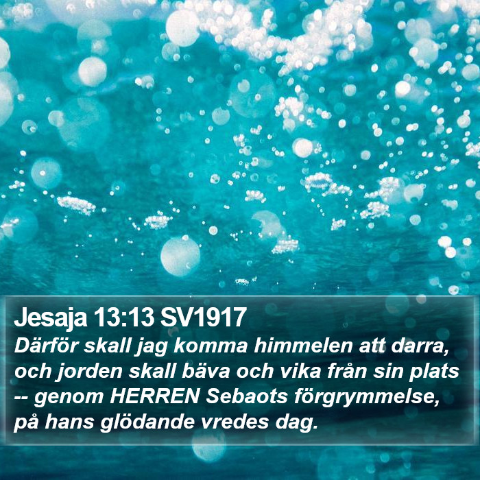 Jesaja 13:13 SV1917 Bible Study