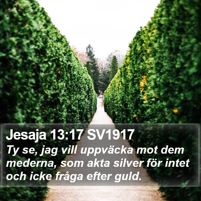 Jesaja 13:17 SV1917 Bible Study