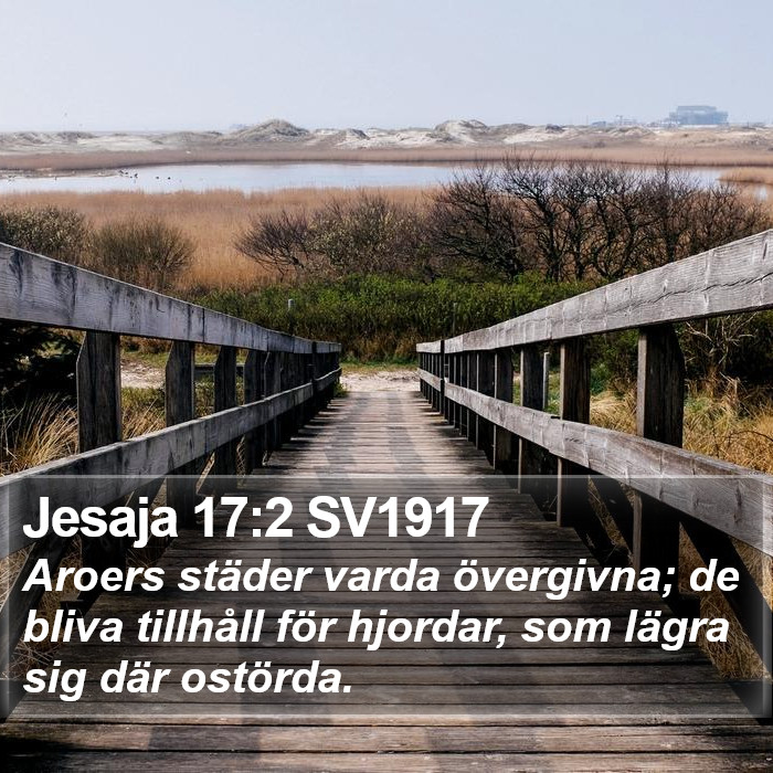 Jesaja 17:2 SV1917 Bible Study