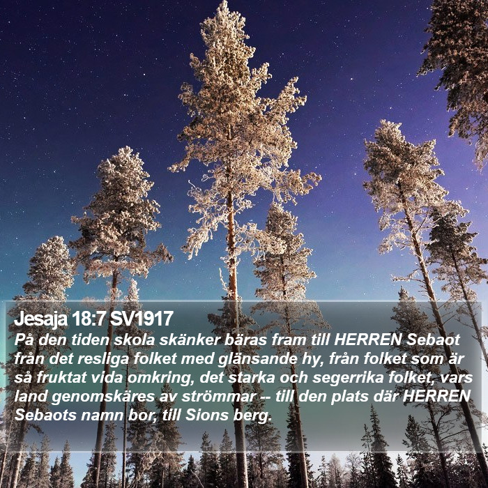 Jesaja 18:7 SV1917 Bible Study