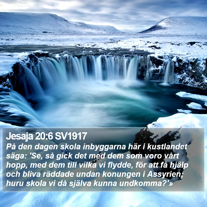 Jesaja 20:6 SV1917 Bible Study