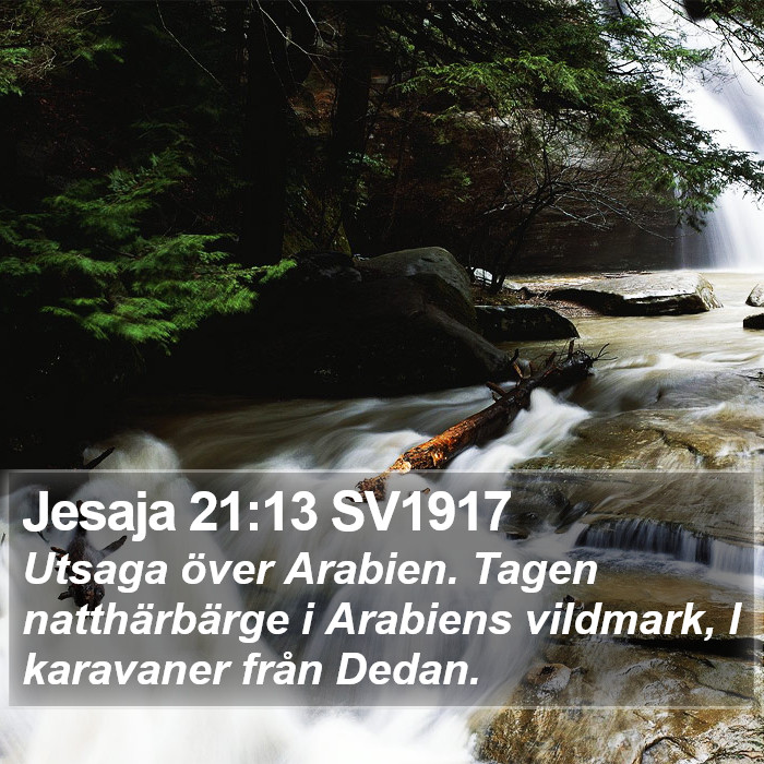 Jesaja 21:13 SV1917 Bible Study