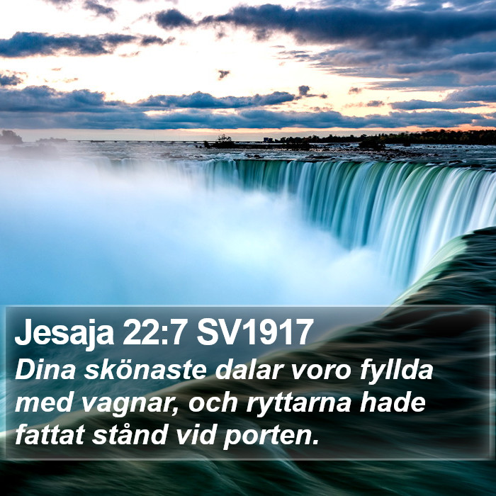 Jesaja 22:7 SV1917 Bible Study