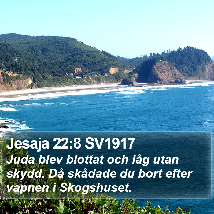 Jesaja 22:8 SV1917 Bible Study