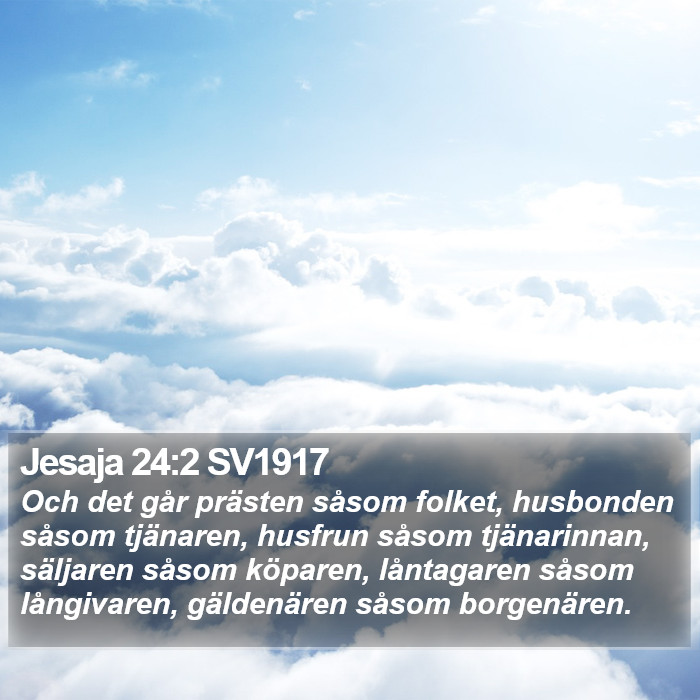 Jesaja 24:2 SV1917 Bible Study