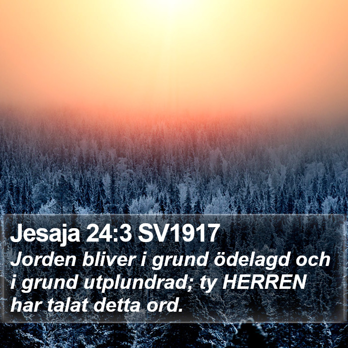 Jesaja 24:3 SV1917 Bible Study