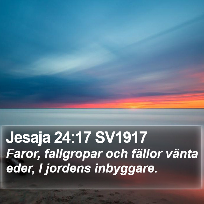 Jesaja 24:17 SV1917 Bible Study