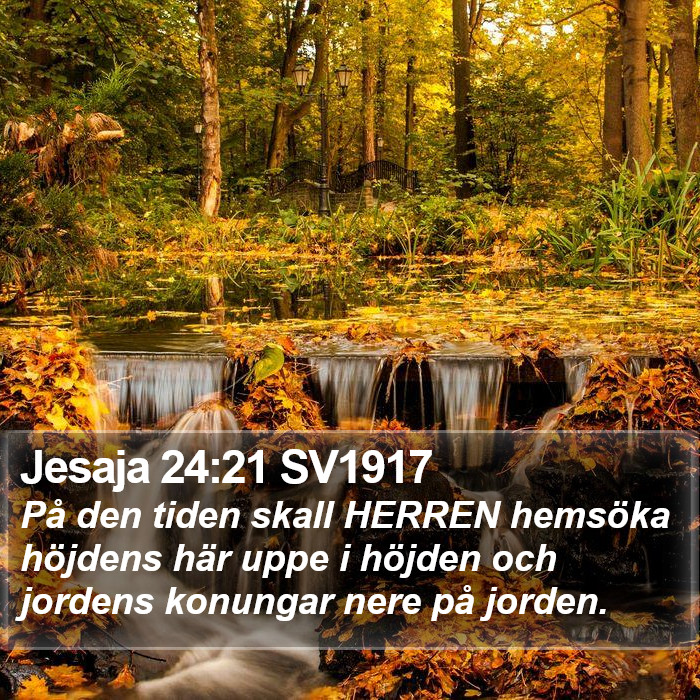 Jesaja 24:21 SV1917 Bible Study