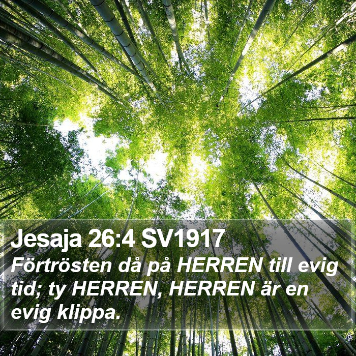 Jesaja 26:4 SV1917 Bible Study