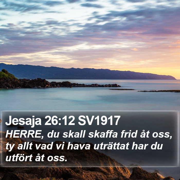 Jesaja 26:12 SV1917 Bible Study