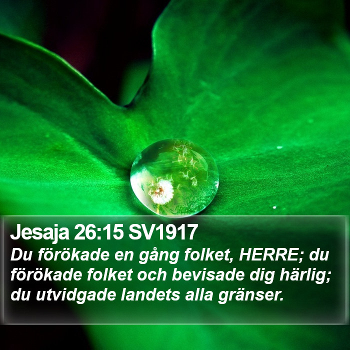 Jesaja 26:15 SV1917 Bible Study
