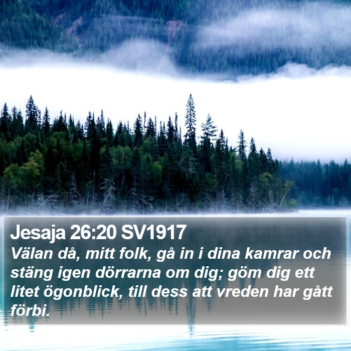 Jesaja 26:20 SV1917 Bible Study