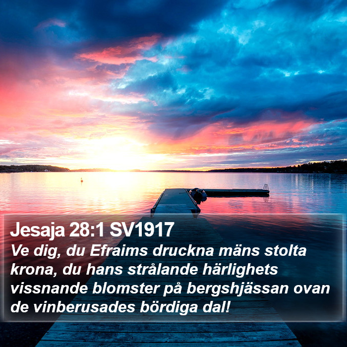 Jesaja 28:1 SV1917 Bible Study