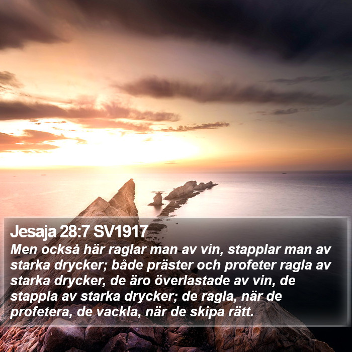 Jesaja 28:7 SV1917 Bible Study