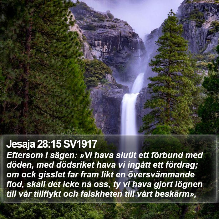 Jesaja 28:15 SV1917 Bible Study