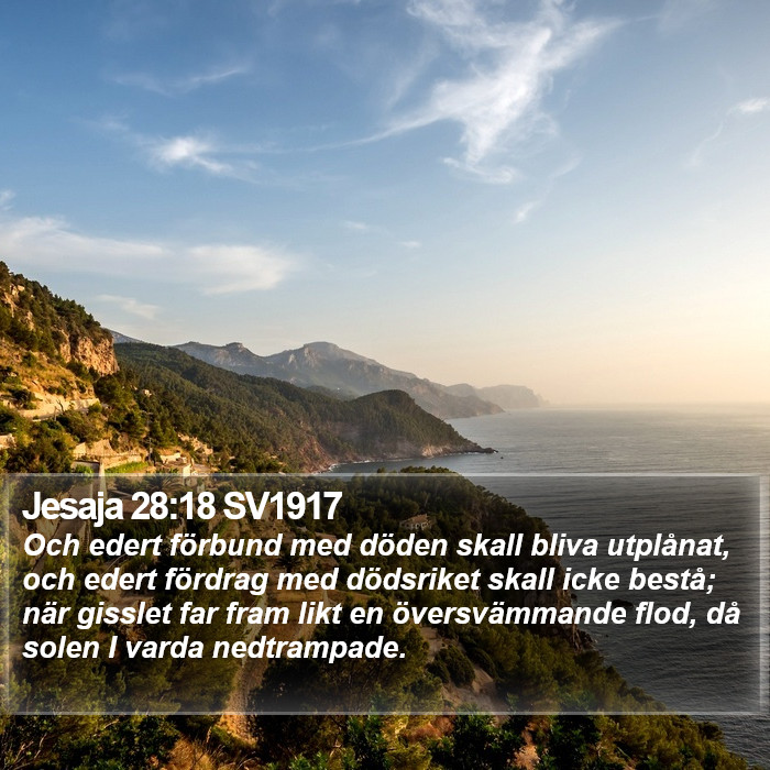 Jesaja 28:18 SV1917 Bible Study