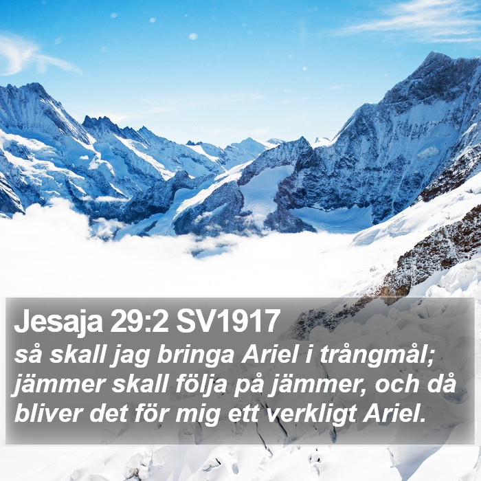 Jesaja 29:2 SV1917 Bible Study