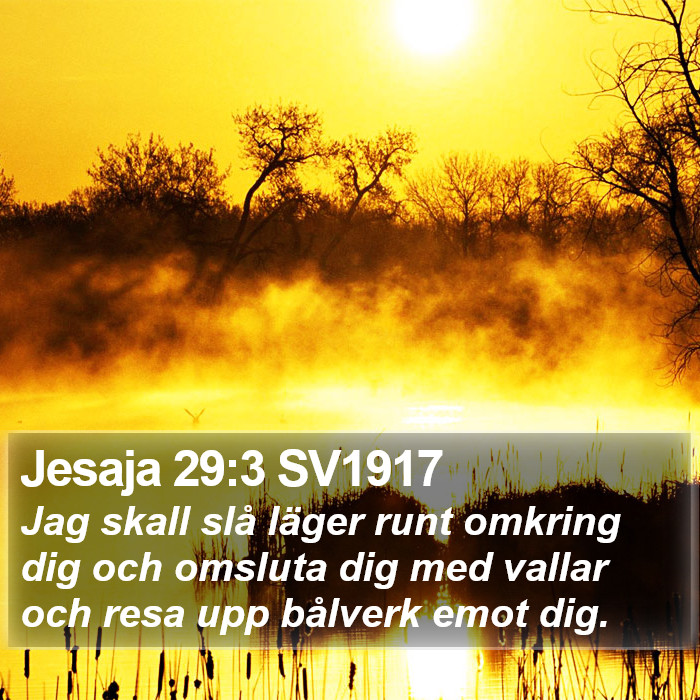 Jesaja 29:3 SV1917 Bible Study