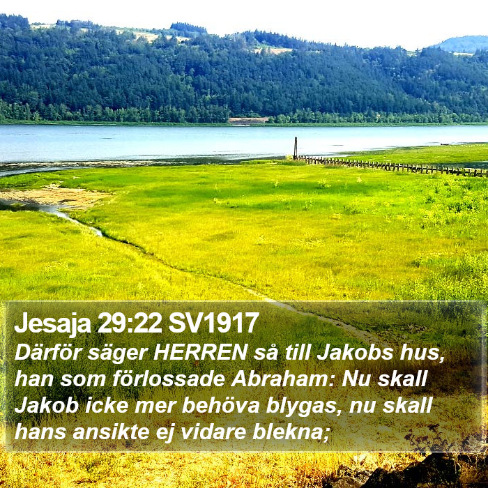 Jesaja 29:22 SV1917 Bible Study