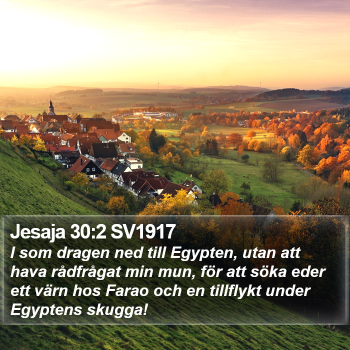 Jesaja 30:2 SV1917 Bible Study