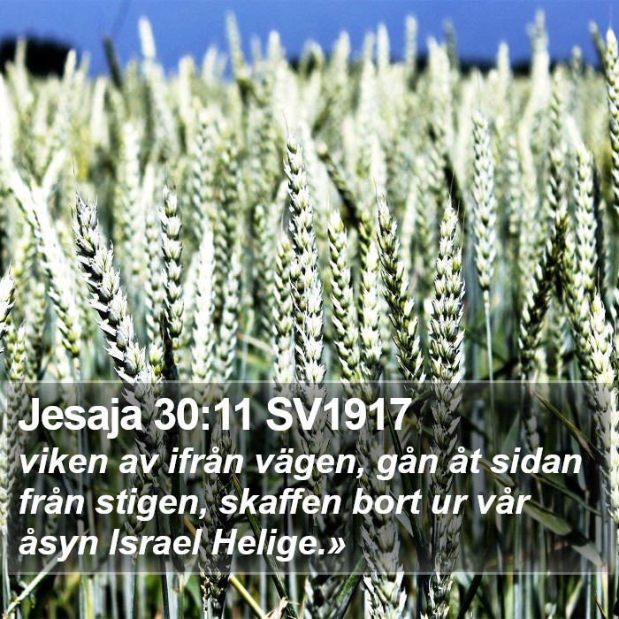 Jesaja 30:11 SV1917 Bible Study