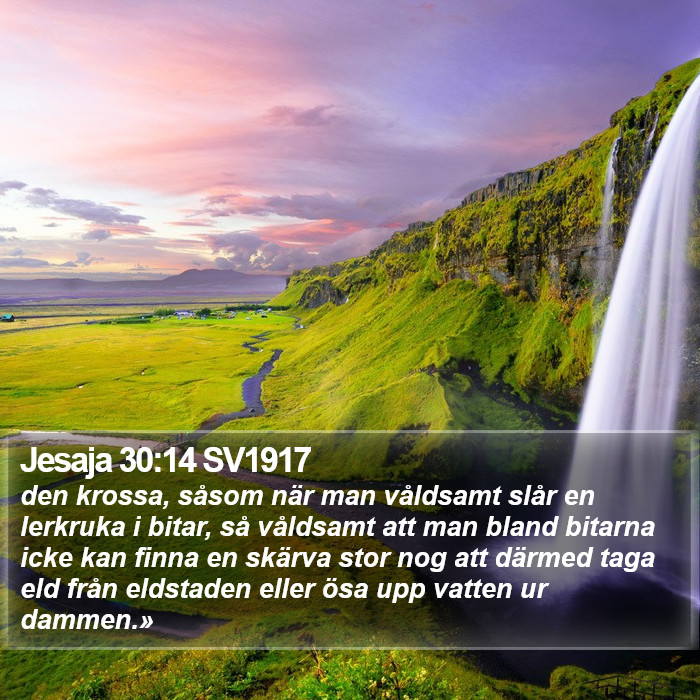 Jesaja 30:14 SV1917 Bible Study