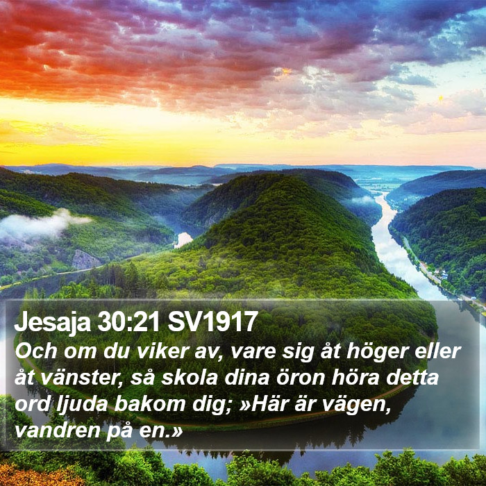 Jesaja 30:21 SV1917 Bible Study