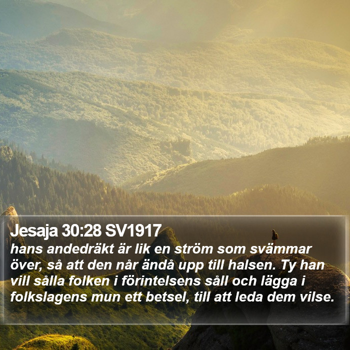 Jesaja 30:28 SV1917 Bible Study