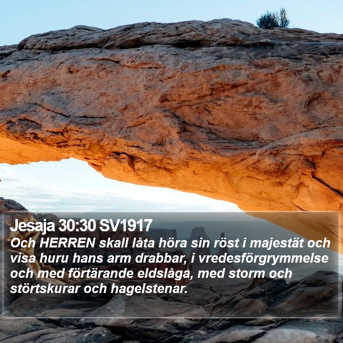 Jesaja 30:30 SV1917 Bible Study