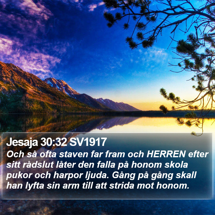 Jesaja 30:32 SV1917 Bible Study