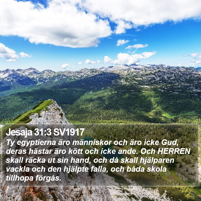 Jesaja 31:3 SV1917 Bible Study