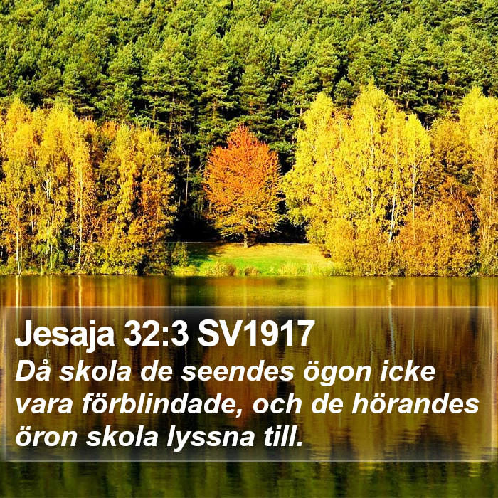 Jesaja 32:3 SV1917 Bible Study
