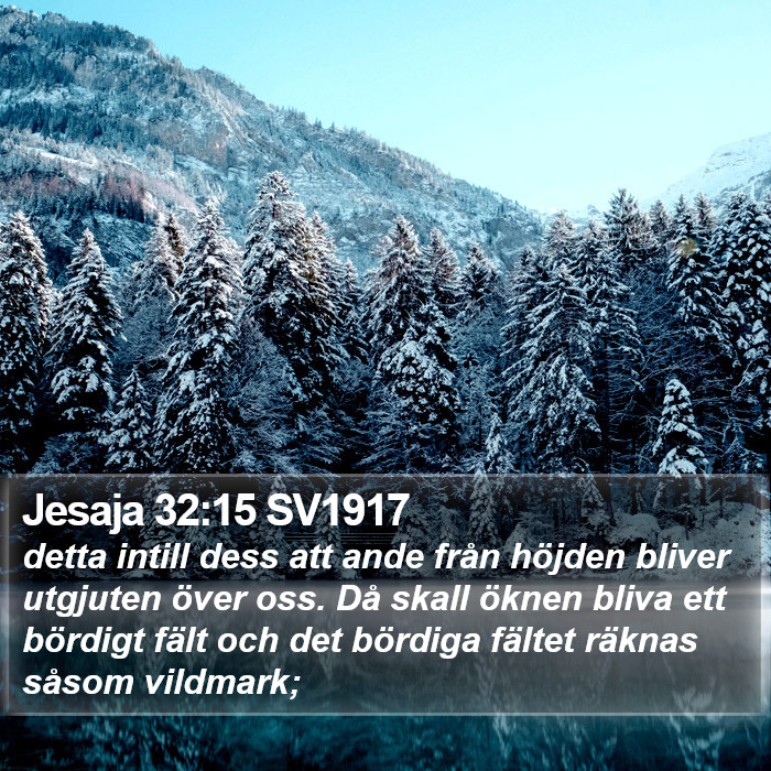Jesaja 32:15 SV1917 Bible Study