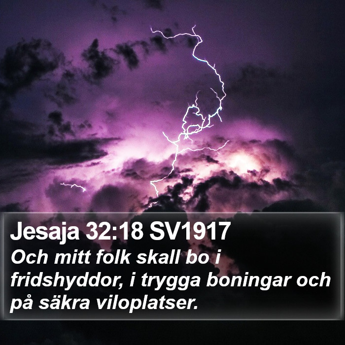 Jesaja 32:18 SV1917 Bible Study