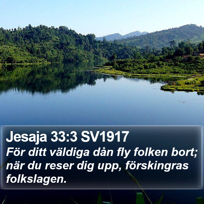 Jesaja 33:3 SV1917 Bible Study